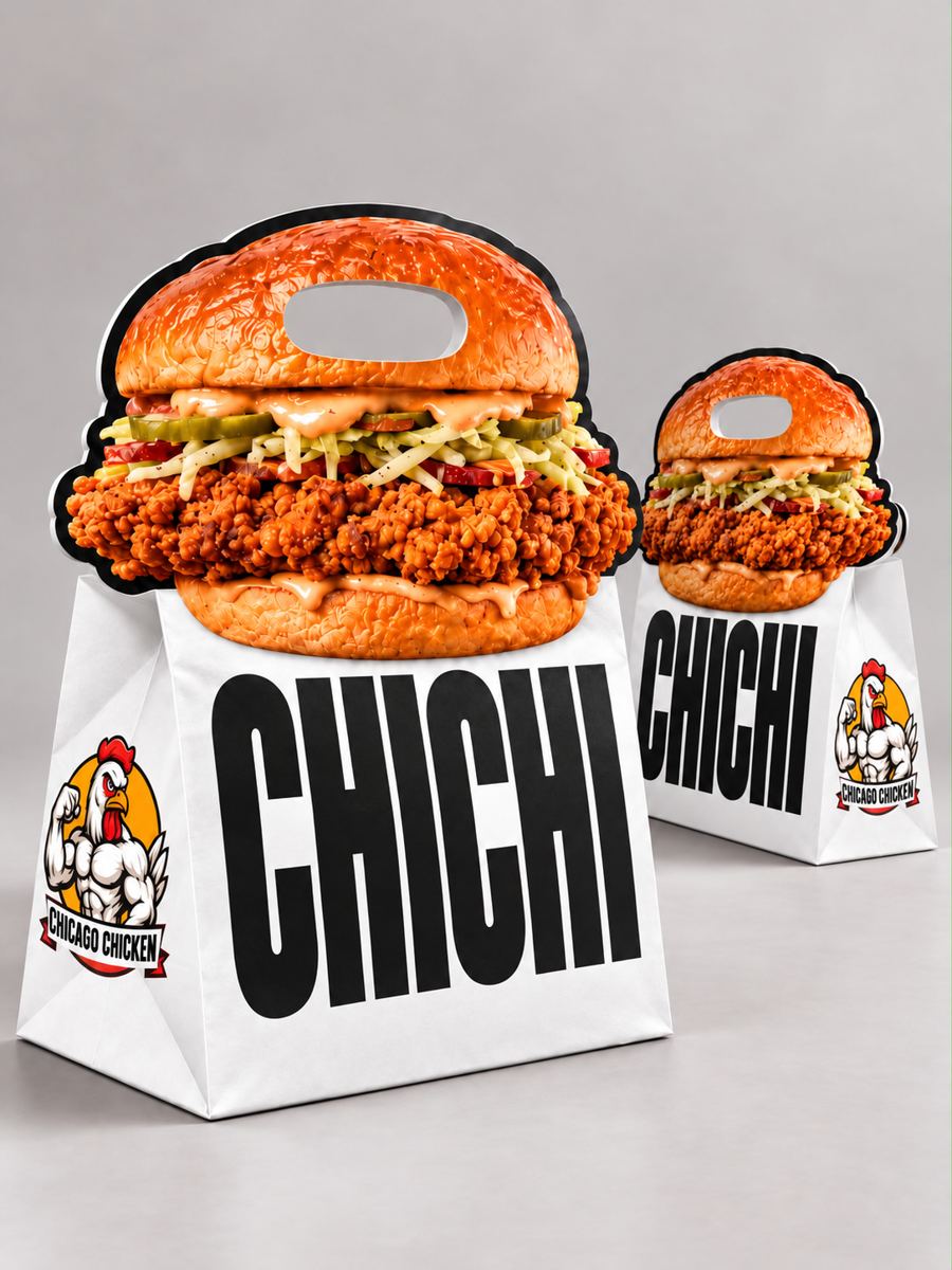 CHICHI-Tüte in Burger-Form